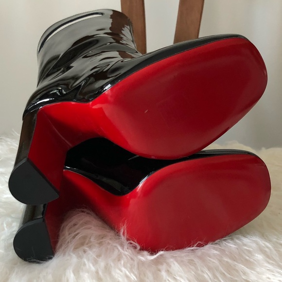 SOLD💥NEW LOUBOUTIN Bag Booties 100 36.5 - Picture 8 of 8